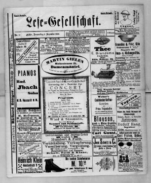 Lese-Gesellschaft. 1890-1894
