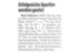 Erfolgreiche Sportler werden geehrt
