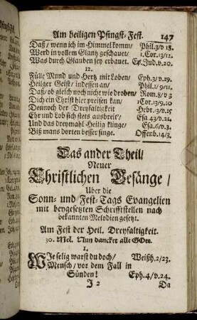 Am Fest der Heil. Dreyfaltigkeit. - Am 12. Sonntage nach Trinitatis.