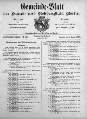 1891,33: No. 33, 16. August 1891