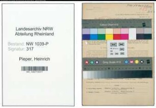 Entnazifizierung Heinrich Pieper , geb. 07.01.1906 (Beamter)