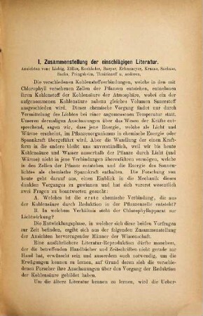 Die Reduktion der Kohlensäure im pflanzlichen Organismus : Studien u. Versuche