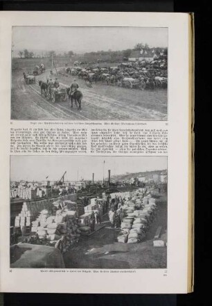 Allerlei Kriegsmaterial im Hafen von Belgrad.