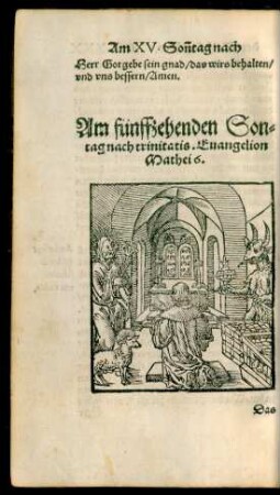 Am fünffzehenden Sontag nach trinitatis ...