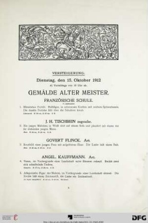 Gemälde alter Meister (Nr. 1-168)