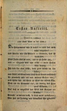 Die alten Liebschaften : ein Lustspiel in einem Aufzug
