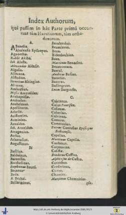 Index Authorum.