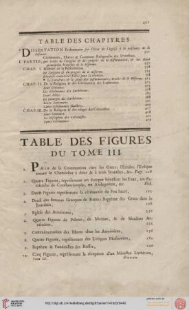 Table des figures du tome III
