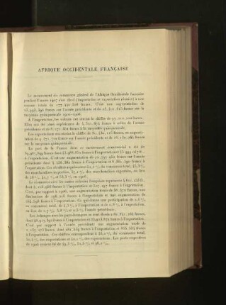 Afrique Occidentale Francaise.