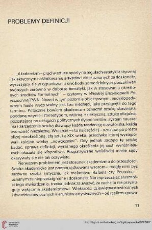 Problemy definicji