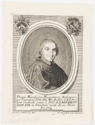 Bildnis des Benedicto Papa XIII.