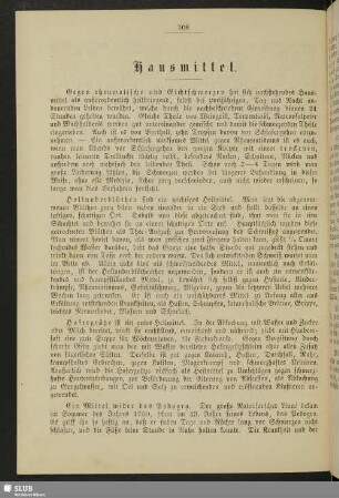 Hausmittel