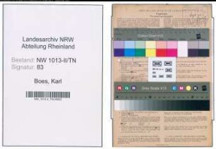 Entnazifizierung Karl Boes , geb. 08.12.1907 (Fuhrunternehmer)