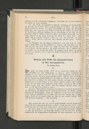 Anfang und Ende der Salzgewinnung in den Herzogtümern. IV.