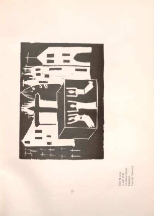 Schriftklasse Albert Holl, Linoleumschnitt, Schülerin Eugenie Schwenk