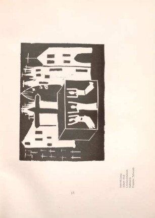 Schriftklasse Albert Holl, Linoleumschnitt, Schülerin Eugenie Schwenk