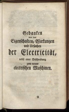 Der historische Theil.
