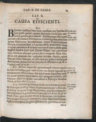 Cap. II. De Causa Efficienti.
