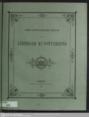 22.1883: Bericht des Leipziger Kunstvereins