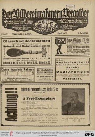 Nr. 27 (4. Juli 1925)