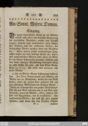 Am Sonnt. Miseric. Domini.