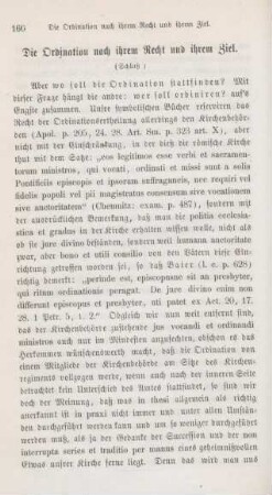 160-167 Die Ordination nach ihrem Recht und ihrem Ziel : Schluss