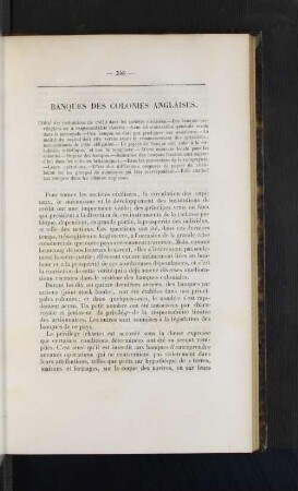 Banques des colonies anglaises.