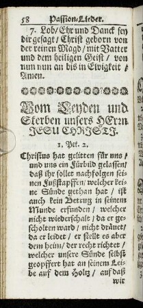 Vom Leyden und Sterben unsers Herrn Jesu Christi.
