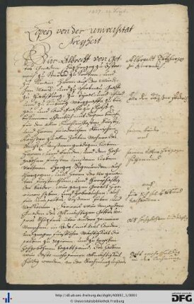 Abschriften der Privilegien der Universität vom 21. September 1457: Gründung