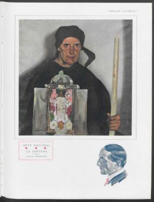Arte nacional - La santera : Óleo de Jorge Bermúdez
