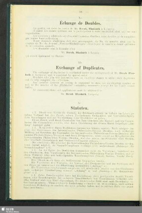 Xb. Exchange of Duplicates