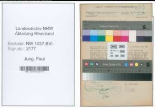 Entnazifizierung Paul Jung , geb. 05.03.1890 (Lehrer)