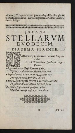 Corona Stellarum Duodecim.