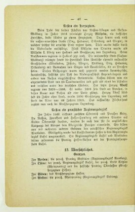 13. Übersichtliches
