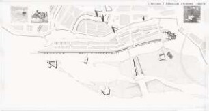 Revitalisierung des Hamburger Hafens Schinkelwettbewerb 1989: Lageplan 1:2000