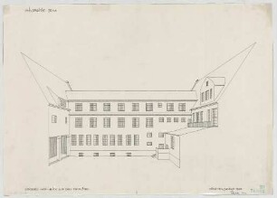 Fischer, Theodor; Jena; Universität - Großer Hof Ostflügel (Perspektive)