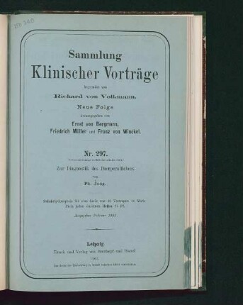 Zur Diagnostik des Puerperalfiebers