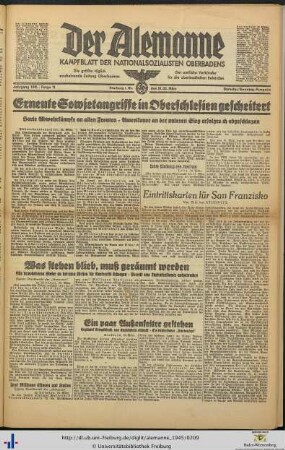 24./25.03.1945 (Samstag/Sonntag-Ausgabe)