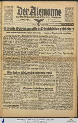 24./25.03.1945 (Samstag/Sonntag-Ausgabe)