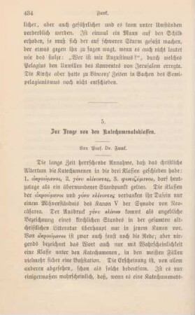 434-443 Zur Frage nach den Katechumenatsklassen