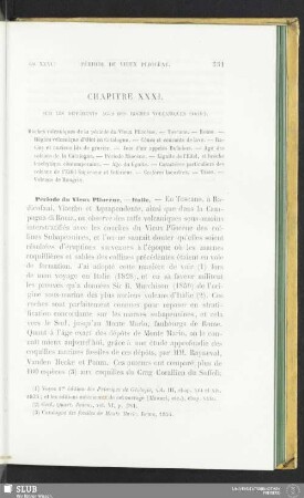 Chapitre XXXI. Sur les différents ages des roches volcaniques (suite)