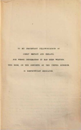 Terra incognita, or the Convents of the United Kingdom