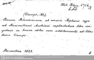 Historia Poloniae 1716