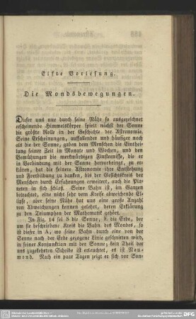 Elfte Vorlesung. Die Mondsbewegungen