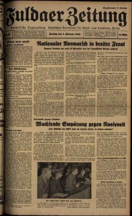 Ausgabe vom Freitag, den 03. Februar 1939.