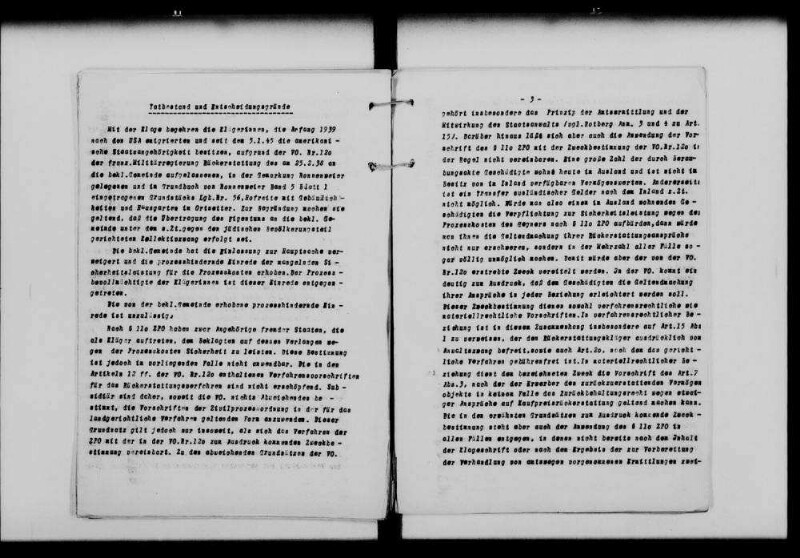 Sammlung von Gerichtsentscheidungen in Restitutionssachen von grundsätzlicher Bedeutung