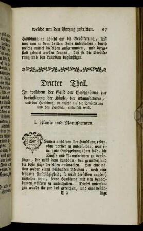 I. Künste und Manufacturen.