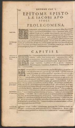 Epitome Epistolae Iacobi Apostoli.