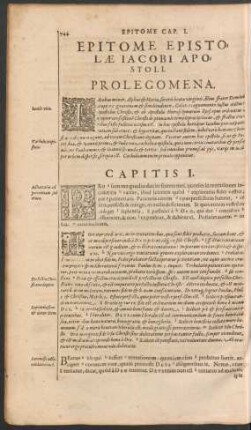 Epitome Epistolae Iacobi Apostoli.