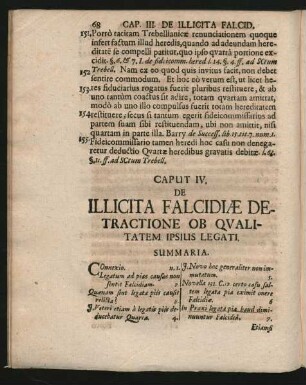 Caput IV. De Illicita Falcidiae Detractione Ob Qualitatem Ipsius Legati.